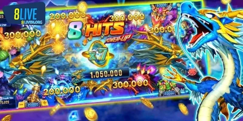 Bắn cá 8LIVE Dragon Fishing cuộc phiêu lưu kỳ thú săn rồng đoạt bảo